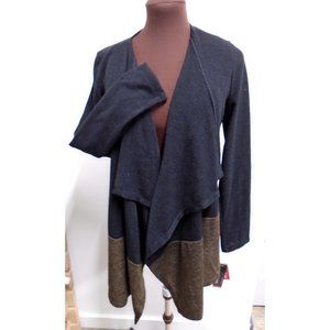 NWT RAFAELLA CLASSIC BLACK BROWN CARDIGAN
